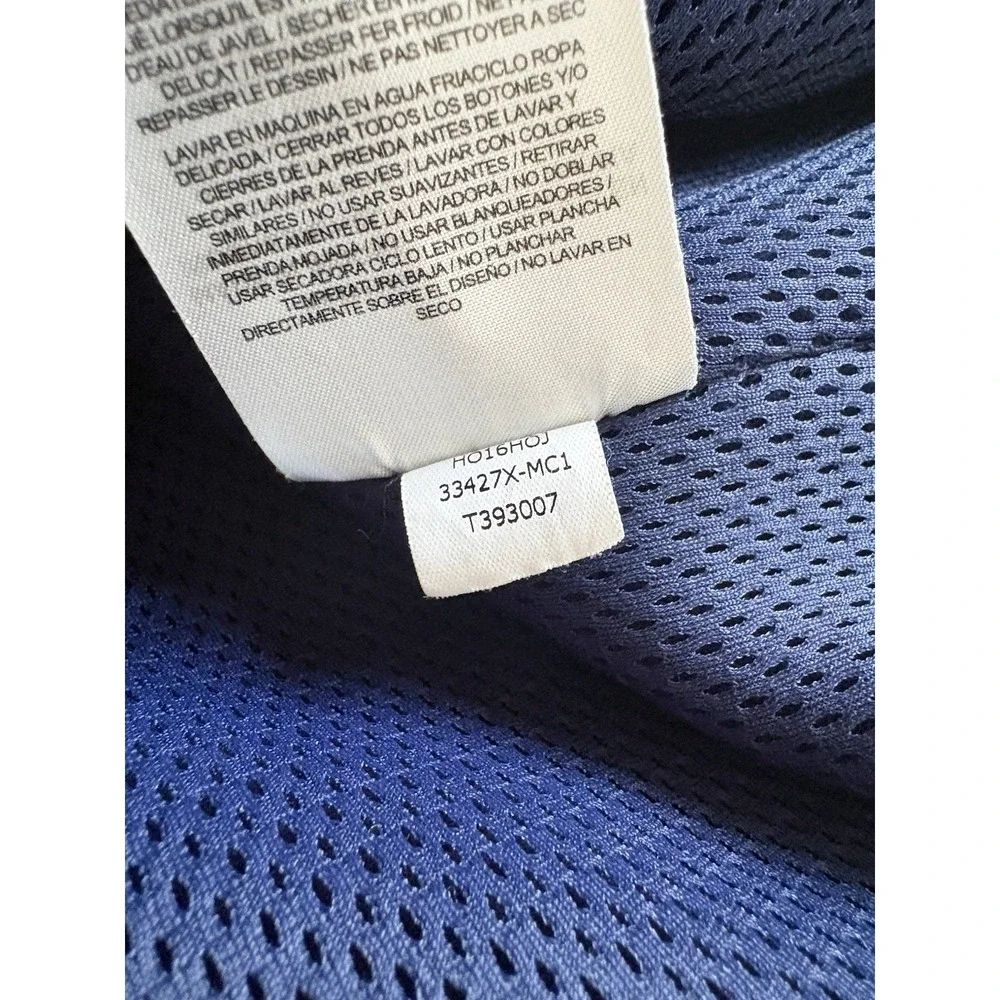 Jordan Michigan Men's Sleeveless full Zip Blue vest Men's Size XL